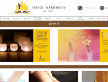 Tablet Screenshot of handsinharmony.com.au